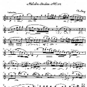 萨克斯谱 | 四十八首旋律练习曲之三