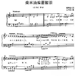 柴米油盐酱醋茶 钢琴谱 徐若瑄 王力宏