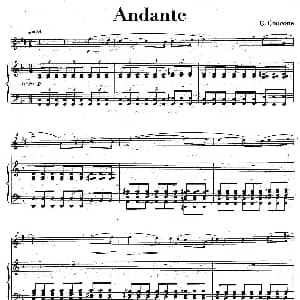 萨克斯谱 | Andante 中音萨克所 钢琴伴奏 版本二 G Concone