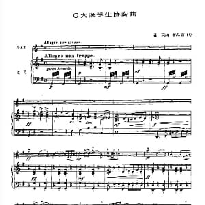 小提琴谱 | G大调学生协奏曲 塞茨作品第13号 塞茨
