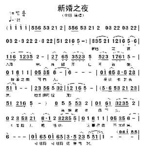 新婚之夜_歌谱投稿