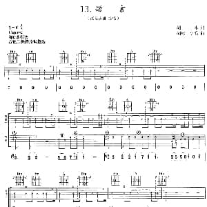 诺言 吉他谱 深蓝乐队 胡冰 胡冰 小毛