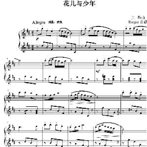 花儿与少年 钢琴谱 Rorger制谱