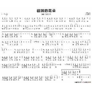 祖国的花朵_歌谱投稿_词曲:张志远 张志远