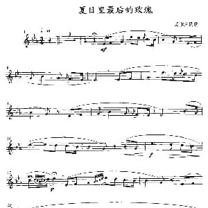 夏日里最后的玫瑰 小号