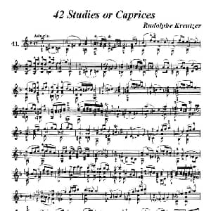 小提琴谱 | 42首练习曲或隨想曲之41 克莱采尔