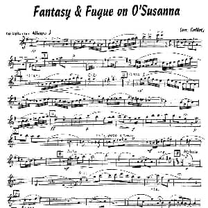 萨克斯谱 | 赋格曲 苏珊娜 四重奏 alto —中音萨克斯分谱