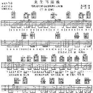 来生再续缘 吉他谱 王杰