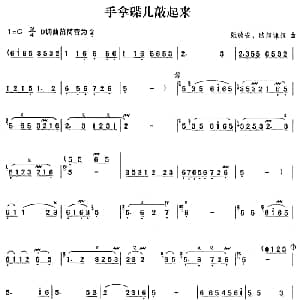 笛子谱 | 手拿碟儿敲起来
