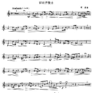 回到伊陵去 小号 霍赫