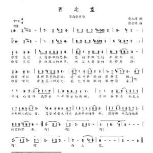 西北望_民歌简谱_词曲:邵永强 张金竹