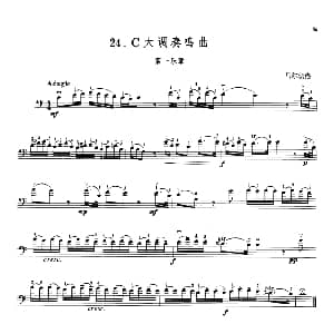马尔切洛C大调奏鸣曲 大提琴 马尔切洛
