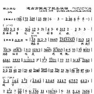 南方来信 遍南方掀起了抗美浪潮_歌曲简谱_词曲:暂无 恒流星制谱