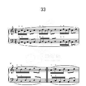 八.提高速度.增强手指灵活性的练习33 钢琴谱
