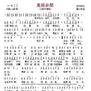 美丽合肥_歌谱投稿_词曲:王和泉 雷远生