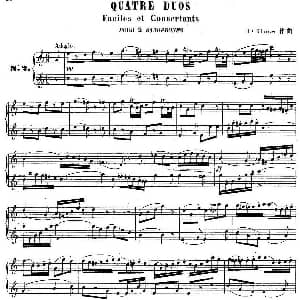 萨克斯谱 | H Klose练习曲 Quatre Duos Faciles et Concertants Pour 2 Saxophones—No.2 H Klose