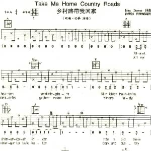Take Me Home Country Road 吉他谱