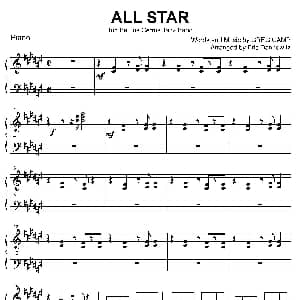 ALL STAR 钢琴谱