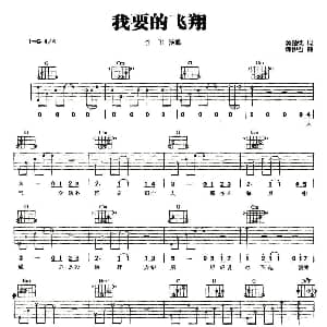 我要的飞翔 吉他谱 许飞 冀楚忱 谭伊哲