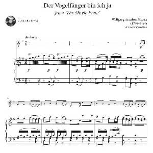 我是一个快乐的捕鸟人 小号独奏 钢琴伴奏谱