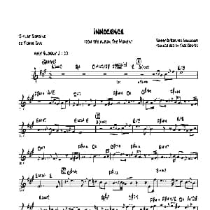 萨克斯谱 | Innocence 次中音萨克斯\高音萨克斯