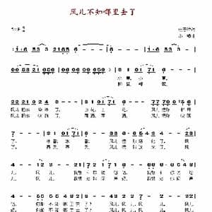 风儿不知哪里去了_歌谱投稿_词曲:任志萍 小模