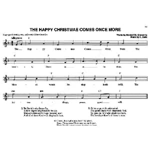 THE HAPPY CHRISTMAS COMES ONCE MORE_外国歌谱