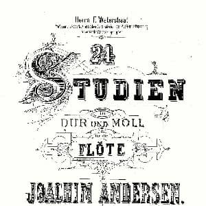 长笛曲谱 | 24首长笛练习曲 Op.21 之1—12 Andersen 安德森