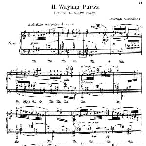 Java Suiten 钢琴谱 里奥鲍尔德 戈多夫斯基