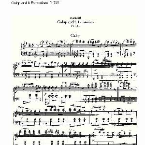 Galop and 8 Ecossaises D.735 钢琴谱