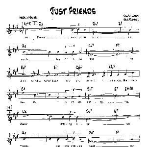 JUST FRIENDS 降B爵士乐谱