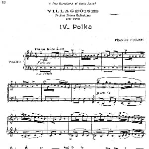 Villageoises 钢琴谱 弗朗西斯 普朗克