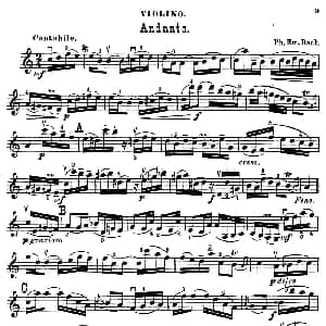 小提琴谱 | Andante.
