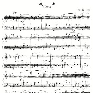 手风琴谱 | 夜曲 波 肖邦