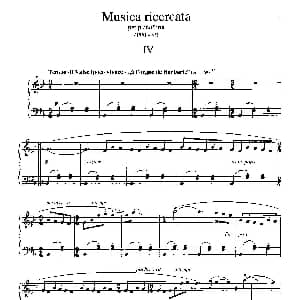 Musica Ricercata 钢琴谱 乔治 李盖蒂 Gyorgy Ligeti