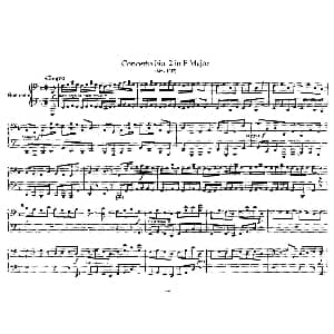 Brandenburg Concerto No.2 in F Major BWV.1047 钢琴谱 巴赫