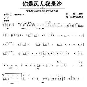 笛子谱 | 你是风儿我是沙