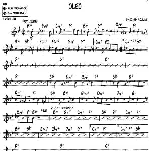 萨克斯谱 | OLEO jazz系列萨克斯谱 sonny rollins