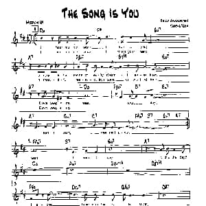 THE SONG IS YOU 降B爵士乐谱