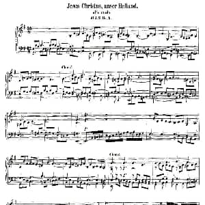 18首赞美诗前奏曲之十六 钢琴谱 约翰 塞巴斯提安 巴赫