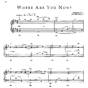 Where Are You Now? 钢琴谱 Jim Brickman 金布来克曼
