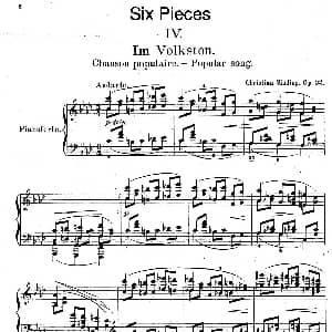Six Pieces Op.32 钢琴谱 克里斯蒂安 辛丁 Christian Sinding