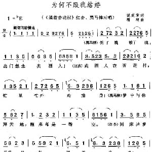黄梅戏谱 | 为何不跟我结婚 遥指杏花村 红杏 黑马棒对唱 诚成章 精耕