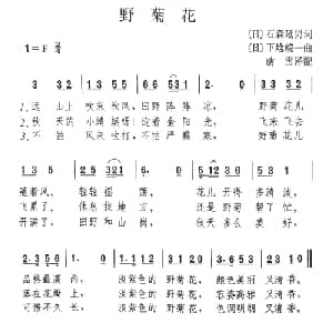 野菊花 日本 _外国歌谱