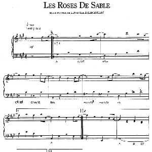 Les Roses De Sable 钢琴谱