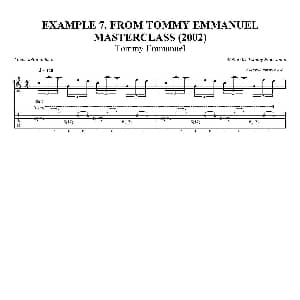 tommy emmanuel masterclass example 7 吉他谱