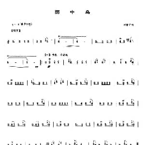 笛子谱 | 荫中鸟 刘管乐