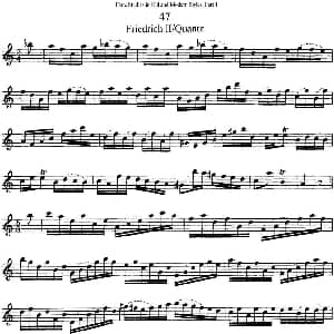 长笛曲谱 | 斯勒新老风格长笛练习重奏曲 第一部分 NO.47 NO.49 Siegfried Thiele S. 斯勒