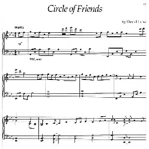 Circle Of Friends 钢琴谱 美 大卫 兰兹 David Lanz