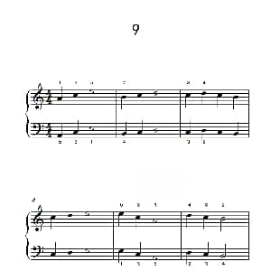 一.非连音练习9 钢琴谱